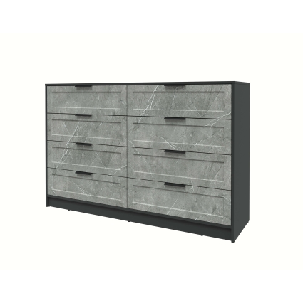 Kомод Тренд КТ-К157 (Антрацит ЛДСП/ Керамика ЛМДФ) Ш1565 В1020 Г451